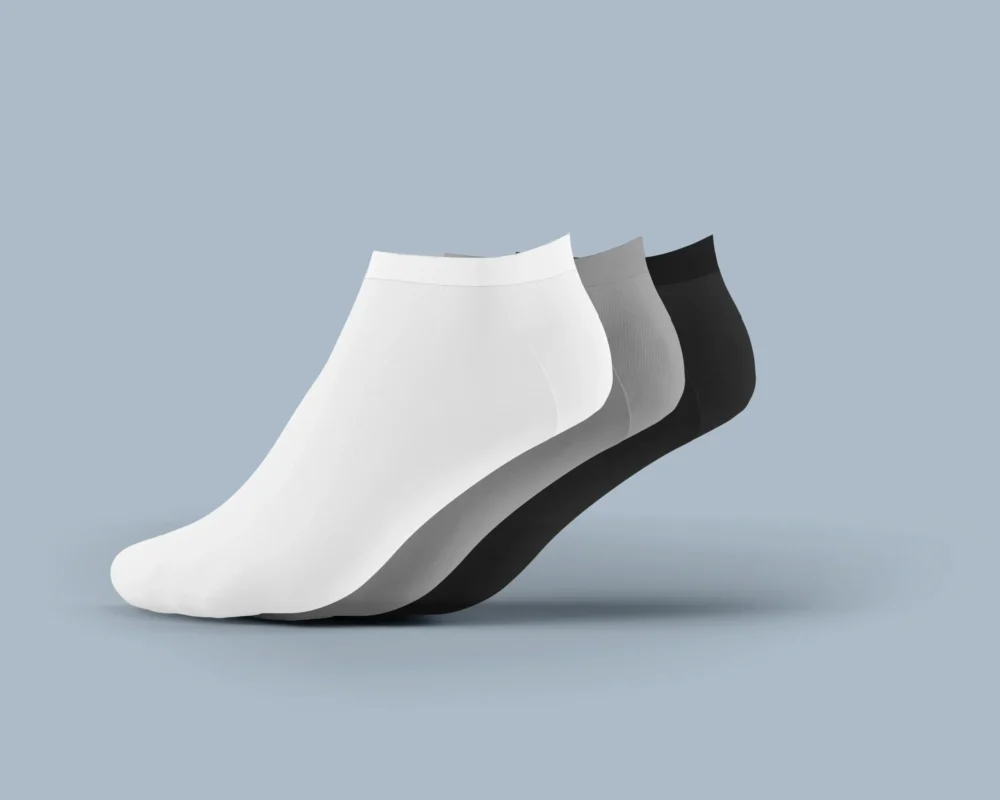 Men’s Premium Cotton Ankle Low Heel Shield Socks