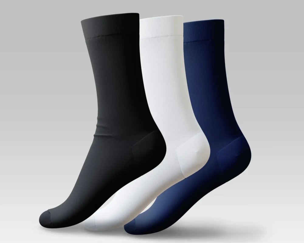 men's long full cushioned socks