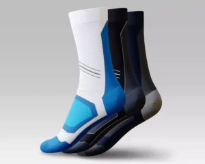 Multicolor Men's Long Half Cushioned Socks P3C-M-10 – breathable, performance socks for active lifestyles