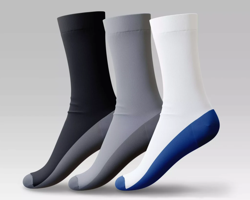 Multicolor Men's Long Half Cushioned Socks P3C-M-5 – breathable support for active men