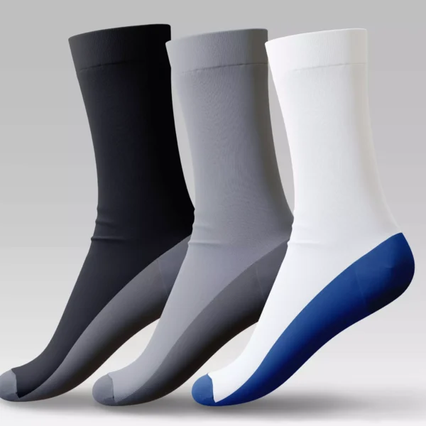 Multicolor Men's Long Half Cushioned Socks P3C-M-5 – breathable support for active men
