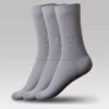 Men's Long Half Cushioned in grey, crafted from Egyptian cotton for all-day comfort – Stitch Premium Socks
