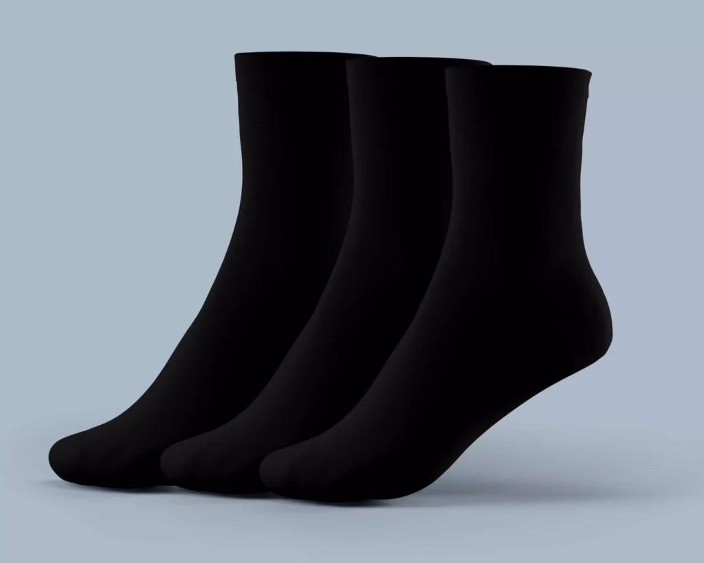 Women's Egyptian Cotton Mid-Calf Half-Cushion Socks