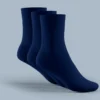 Men's Cotton Half-Cushion Socks in Solid Navy