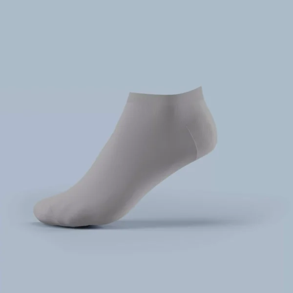 Grey half cushioned low cut socks for men – P3E-M-1
