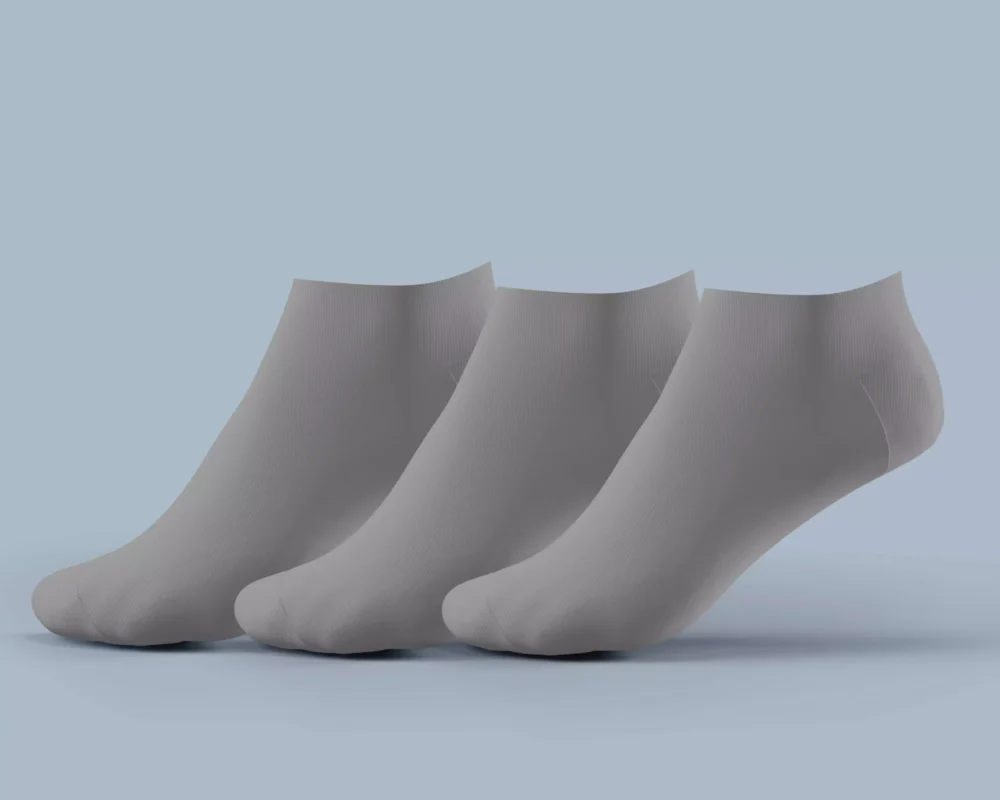 Men's Low Half Cushioned Socks – solid gray 3-pack with heel and toe padding Gray cushioned ankle socks – breathable Egyptian cotton, low cut profile Low cut padded socks for men – reinforced heel and toe, stretch fit Soft cotton everyday socks – moisture-wicking gray socks for daily use