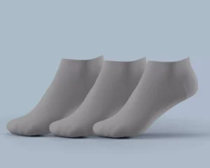 Men's Low Half Cushioned Socks – solid gray 3-pack with heel and toe padding Gray cushioned ankle socks – breathable Egyptian cotton, low cut profile Low cut padded socks for men – reinforced heel and toe, stretch fit Soft cotton everyday socks – moisture-wicking gray socks for daily use